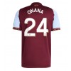 Aston Villa Amadou Onana #24 Domáci futbalový dres 2025-26 Krátky Rukáv